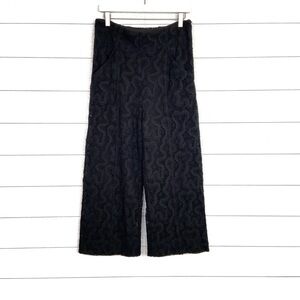 ALC Black Lace Elie Crop Pant Straight Crochet 6 Classic